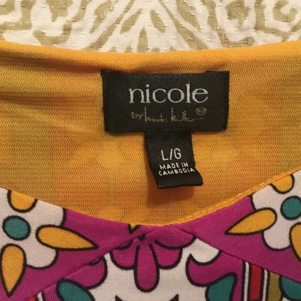 Nicole by Nicole Miller Pullover Bohemian Print, Scoop Neck, Sleeveless … - Picture 3 of 6